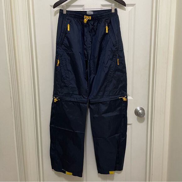 Athletic Works‎ Windbreaker Convertible Cargo Pants Navy Blue Men's Size Medium - Picture 1 of 6